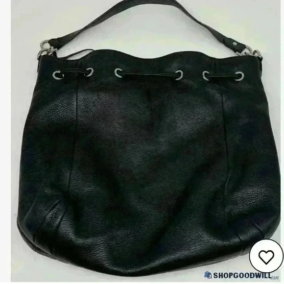 Coach “Avery“ drawstring, BLACK Bag, Quiet Lux, tumbled leather, Authenticated. - Picture 1 of 10